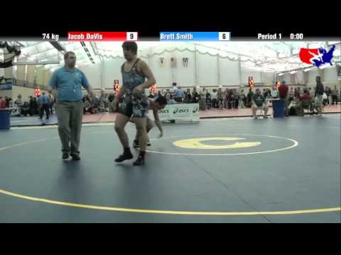 Jacob DaVis vs. Brett Smith at 2013 ASICS University Nationals - FS