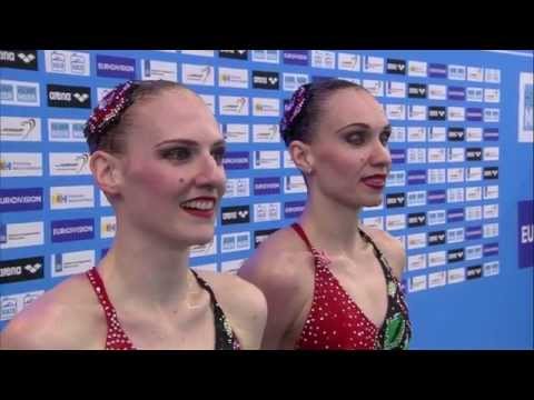Duet Technical Routine -  Russia - ECC Synchro 2015 | Synchroonzwemmen