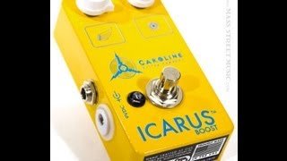 Video thumbnail for Caroline Guitar Icarus Boost pedal, demo by Pete Thorn/Vintage King by Pete Thorn