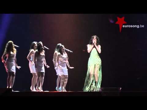 Second rehearsal Israel   Dana International   Ding Dong Eurovision 2011   Düsseldorf