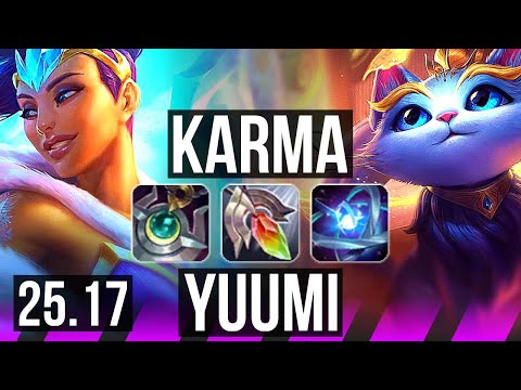 KARMA & Jhin vs YUUMI & Smolder (SUP) | 5/3/30 | KR Master | 25.17