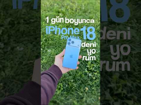iPhone 18 Pro Max bataryasını bir gün boyunca test ediyorum 👀🩵👶🏼#iphone18pro #iPhone #apple