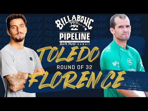 Toledo vs I.Florence Billabong Pro Pipeline - Round of 32 Heat Replay