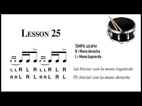 34. Lesson 25 – 40 RUDIMENTOS | Clases de Batería