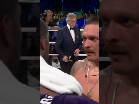 "You can dream." Usyk delivers words of encouragement post-fight  🤝