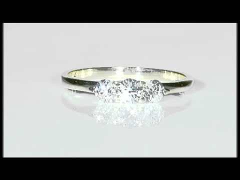 0.50ct Round Diamond Trilogy Ring