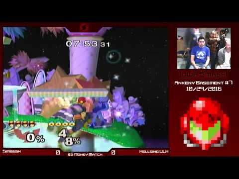 Smeesh (Falcon) vs Hellsing ULH (Sheik) - SSBM - $5 Money Match - 1029160720621