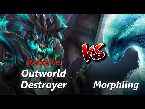 How to Outworld Destroyer offlane vs Morphling/Disruptor (feat. iceiceice) | First 10 minutes