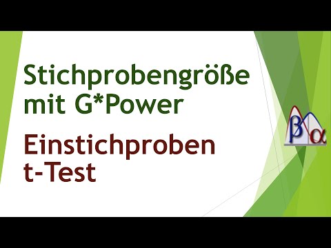 Stichprobengröße beim Einstichproben t-Test mit G*Power