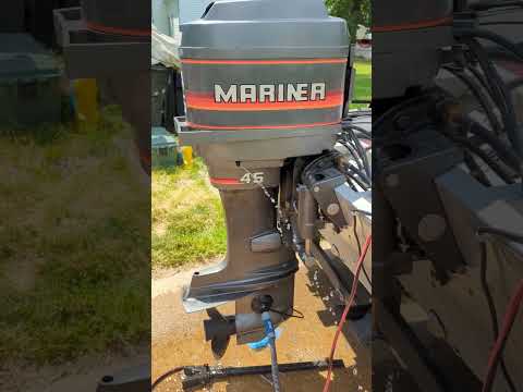 1987 Mercury Mariner 45 HP 2 stroke #outboards #boat #2stroke