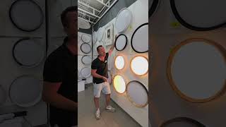 Video review de Plafón LED 500mm Blanco-Madera Roble Muñoz e hijos | 9350MB