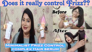 Minimalist Frizz Control complex Hair serum | SPF 30 | minimalist Frizz Control hair serum