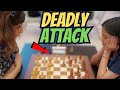 Divya Deshmukh's Deadly Attack | FM Anna-Maja vs IM Divya | World Blitz  2023 Women