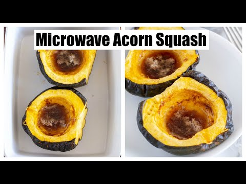Microwave acorn squash // How to microwave acorn squash