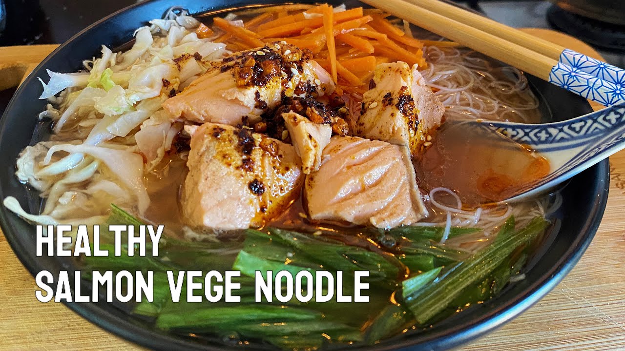 Salmon noodle soup video thumbnail