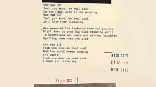 Nick Cave & The Bad Seeds - We Real Cool (Lyric - YouTube