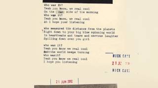 Nick Cave & The Bad Seeds - We Real Cool (Lyric Video)