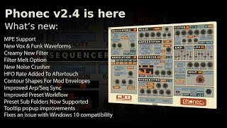 Video thumbnail for Phonec v24 (Now with MPE support!) by Psychic Modulation