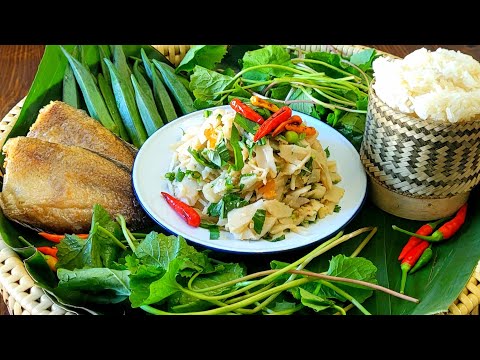 How To : Lao Soop Naw Mai Som | Sour Bamboo Salad