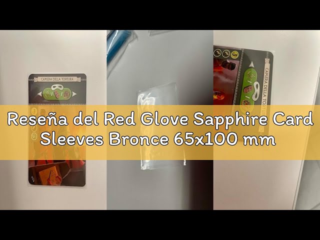 Vídeo relacionado con Red Glove - 3 Pack 100 Sapphire Sleeves Green 63,5 x 88 SPGREEN3P