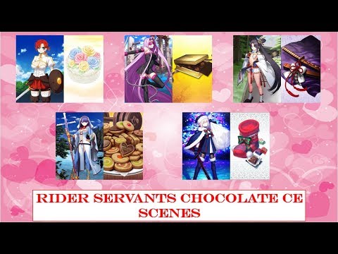 Fate Grand Order | Valentine's Event - Rider Servants Chocolate CE Scenes