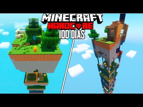 I SURVIVED 100 DAYS in 1 CHUNK But Each Row Is a Different Biome