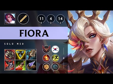 Fiora Mid vs Yone - KR Grandmaster Patch 25.21