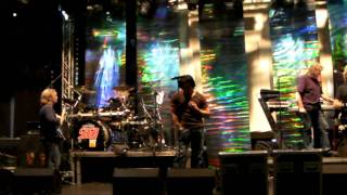 SAGA - RARE! - setting up stage sound & soundcheck playing Step Inside - Netherlands 2010