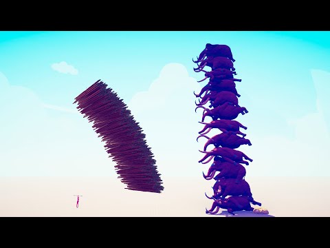 MAMMOTH TOWER😀 vs EVERY GOD  ▶ TABS - Totally Accurate Battle Simulator