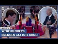 Zó nemen wereldleiders afscheid van de Queen