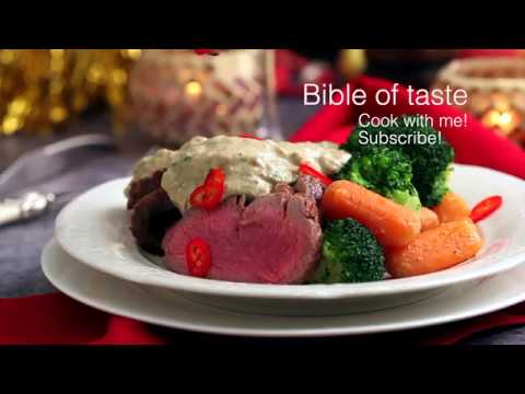 Mushroom Sauce for Roast Beef Tenderloin and Vegetables