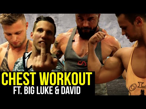 Brutales Brust Training ft. Big Luke & David - RoadToGlory