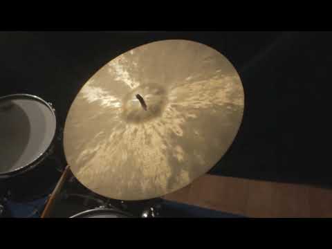 Rare Roberto Spizzichino 20" Paperthin crash ride, 1540 gr.-video image 5