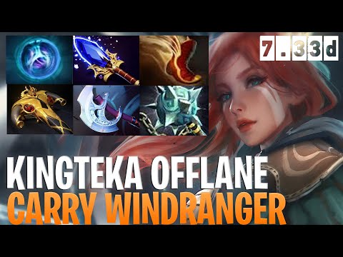 KingTeka Offlane Windranger - Dota 2 Pro Immortal Windranger Gameplay 7.33d