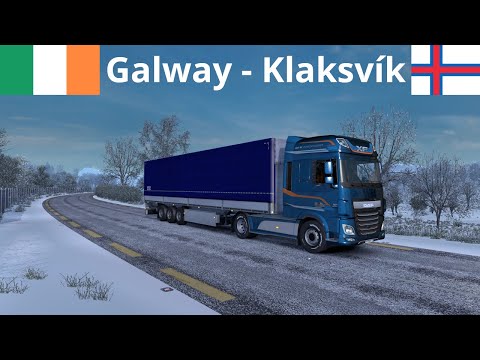 Euro Truck Simulator 2 | ProMods 2.43 | Galway (IRL) - Klaksvík (FO) [Timelapse]