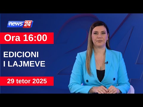 29 tetor 2025 Edicioni i Lajmeve ne News24 në studio Ina Qirjo (Ora 16:00)