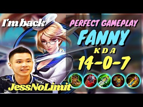 JessNoLimit FANNY IS BACK!!! Perfect Fanny Gameplay and Build [EVOS JessNoLimit] - Mobile Legends