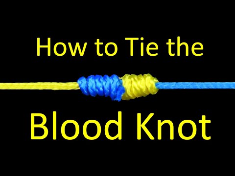 How to Tie a Blood Knot for Fishing (Main Line to Leader Connection Knot)