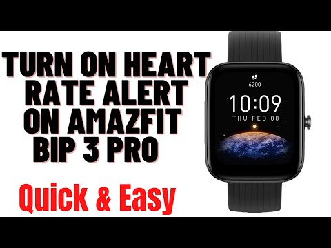 HOW TO TURN ON HEART RATE ALERT ON AMAZFIT BIP 3 PRO SMARTWATCH