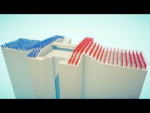 50x SPEAR THROWERS vs 50x EVERY RANGED UNIT - Totally Accurate Battle Simulator TABS