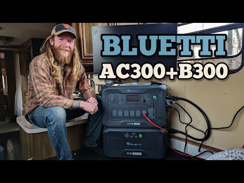 BLUETTI AC300+B300 Powering our Off-Grid Homestead Tiny Home