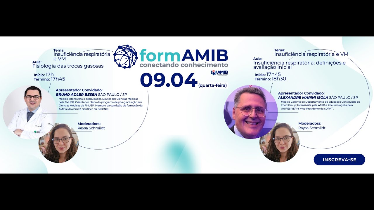formAMIB-Insuf.respiratória e VM- Fisiologia das trocas gasosas/Insuficiência respiratória 09/04/25