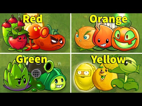 Random 4 Team Plants Battles - Who Will Win? - PvZ2 Team Plants vs Team Plants