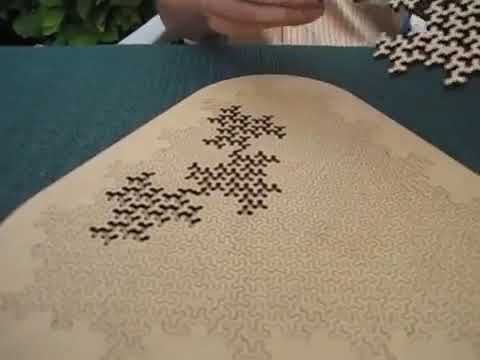 Super satisfying puzzle where the pieces disappear made by Oskar van Deventer