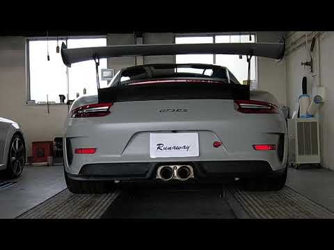 PORSCHE ポルシェ 991.2 GT3RS AKRAPOVIC(アクラポヴィッチ）Slip-On Race Line (Titanium)マフラーサウンド