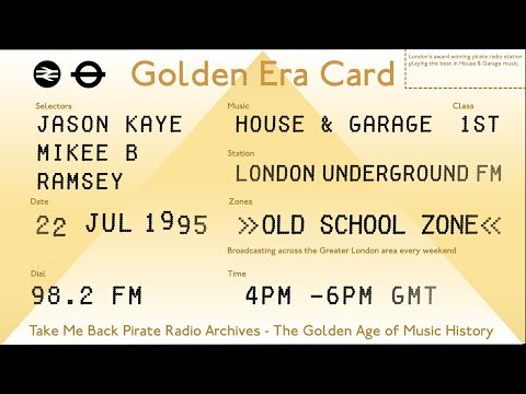 DJ Jason Kaye, DJ Mikee B & DJ Ramsey | London Underground FM | Old School House & Garage 1995