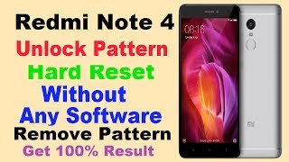 Unlock Pattern Redmi Note 4, Hard Reset Xiaomi Redmi Note 4 | Delete Google Account Redmi Note 4