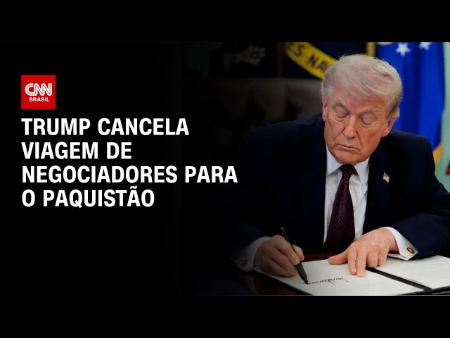 Trump cancela ida de delegação ao Paquistão; chanceler do Irã deixou país | AGORA CNN