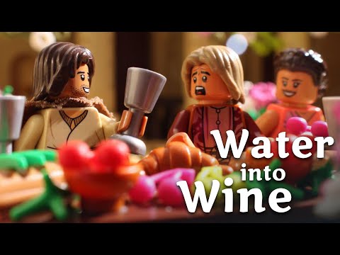 LEGO Bible | Jesus Turns Water Into Wine | Stop-Motion Animation - Bible Stories, Kingdom Kids Zone - Go Chatter Studios