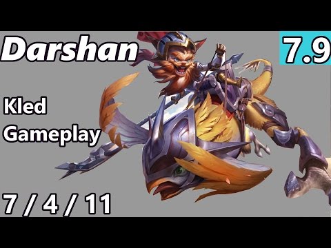Darshan as Kled Top Lane Full Gameplay Challenger S7 Patch 7.9